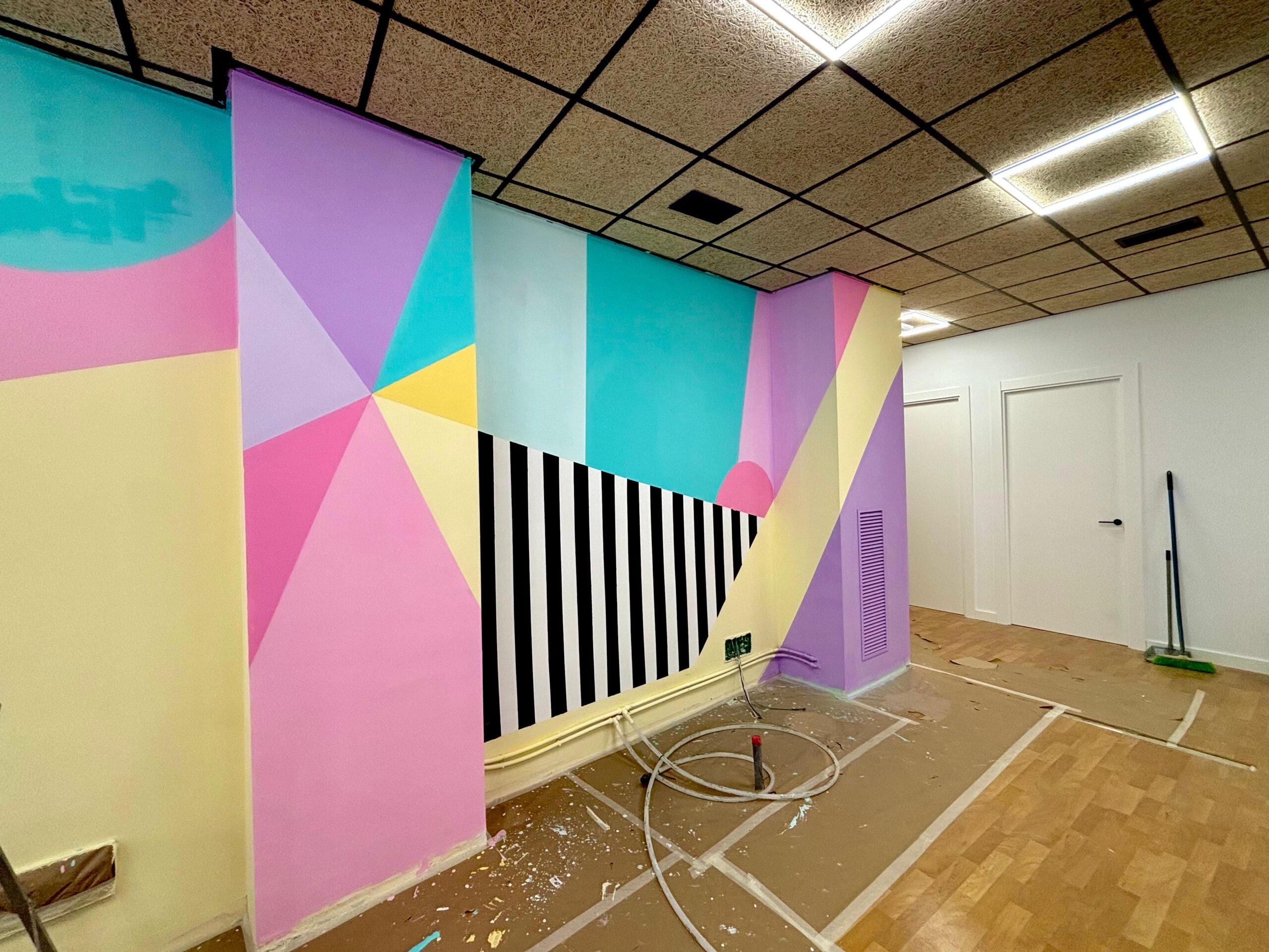 El proceso del mural